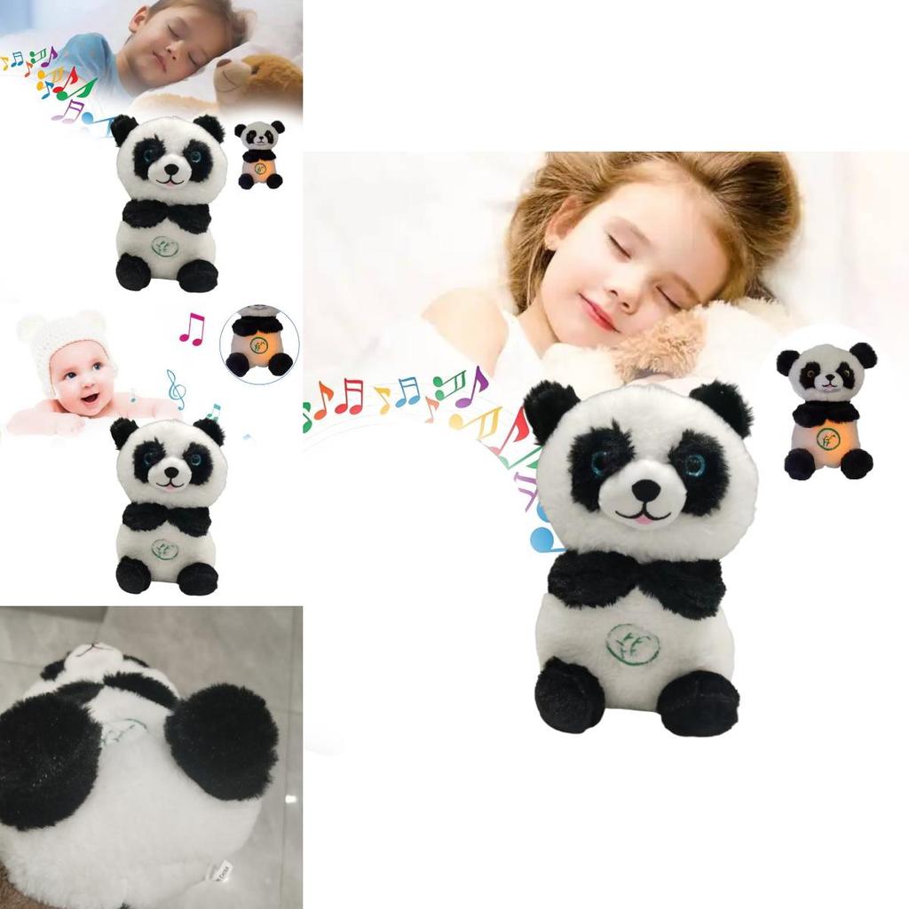 Breathing Panda Plush Toy For Babies With Music And Soothing Features For Infant Comfort