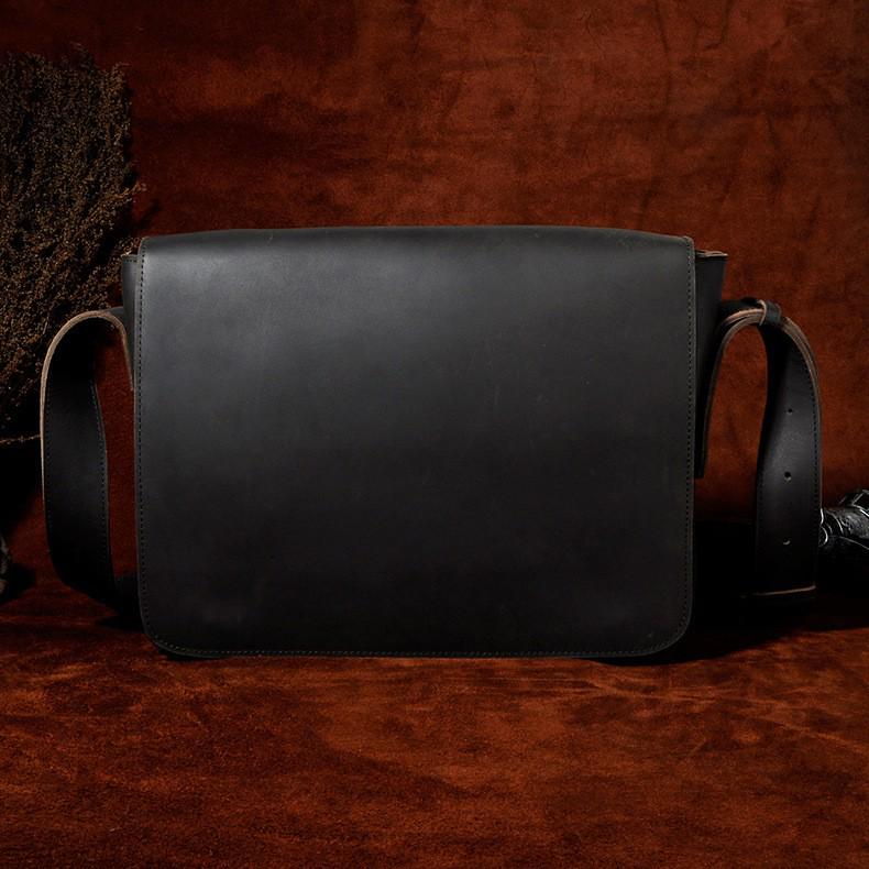 

Сумка кроссбоди для планшета 13 дюймов из кожи Crazy Horse высшего слоя, в стиле ретро, для мужчин