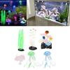 6pcs Glowing Fish   Decorations Simulation Silicone Kelp Silver     Leaf   Coral   Ornaments