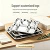 Chuangxun 304 Stainless Steel Divided Canteen Tray