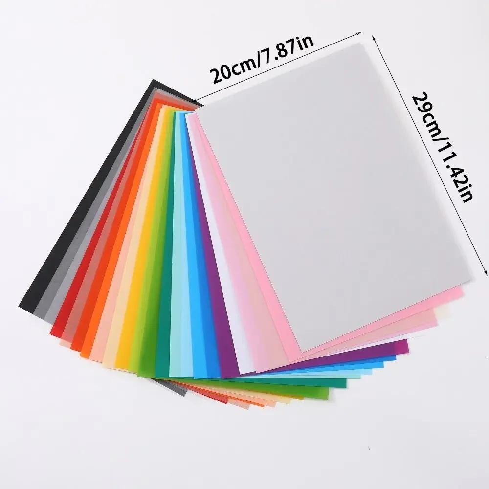 3/5/10Pcs DIY Thermal Shrink Film Translucent Frosted Shrink Plastic Sheets Shrink Art Film Paper