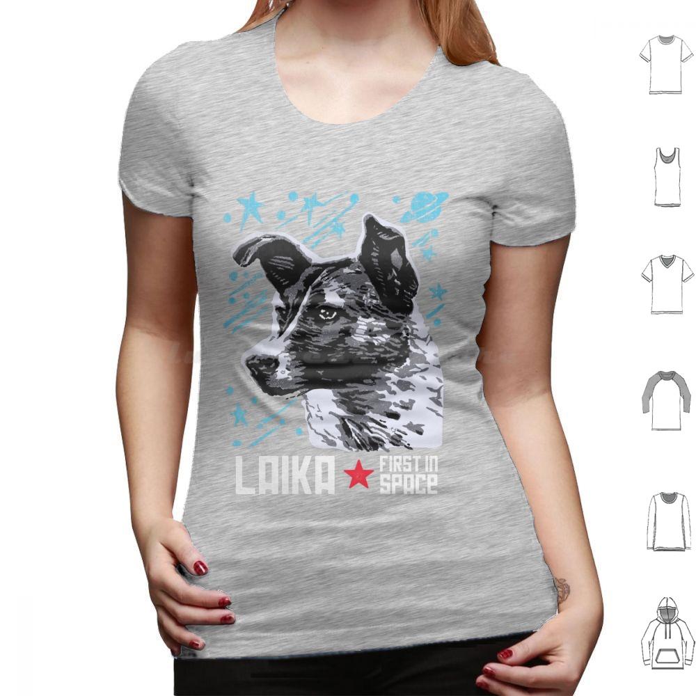 Laika Soviet Union Ussr Cosmonaut Dog First In Space T Shirt 6xl Cotton Cool Tee Laika Space Dog Soviet Russia Astronaut