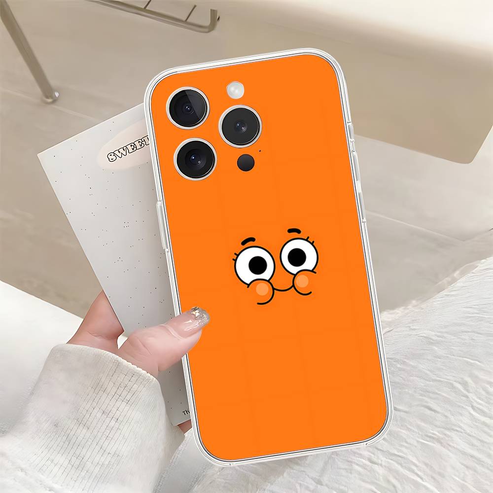 Cute H-Darwin Watterson-S Phone Case For IPhone 17 16 15 14 Plus 13 12 11 Pro Max Phone Back Cover Transparent Shockproof Cover