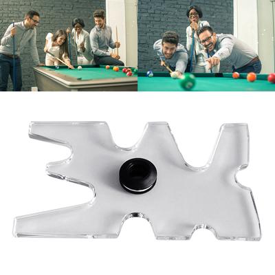 Snooker Billiards Cue Rack Acrylic Moosehead Bridge Head Replacement Portable 7 Pool Cue Rack Pool Cue Accessory