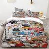 3D Kids Boys Anime One Pieces Duvet Cover Merry Christmas Bedding Set Queen King Full Size for Holiday Bedroom Teens Women Gift