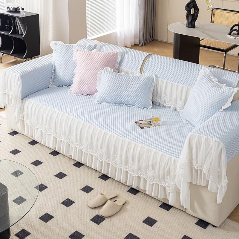 Xuan Yuange Нескользящий чехол на диван с юбкой