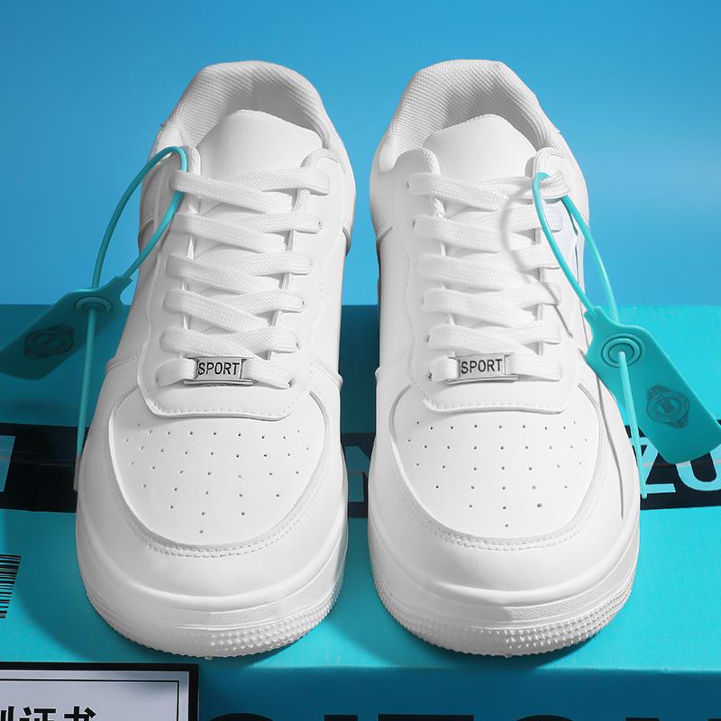 Putian summer new thick-soled black casual board shoes student height-increasing sports leather shoes