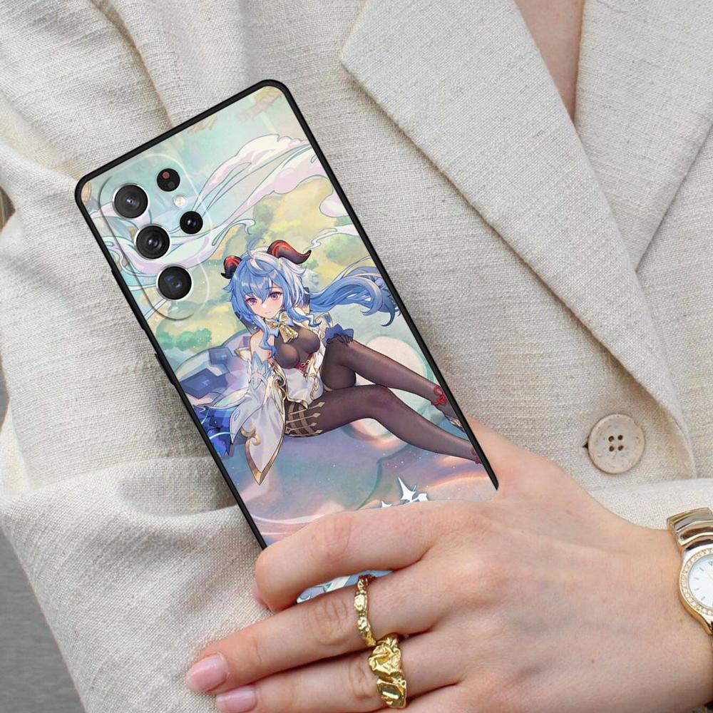 Genshin Impact Ganyu Cell Phone Case for Samsung Galaxy S26 Ultra S25 S24 S23 S22 S21 S20 Note10 Cover