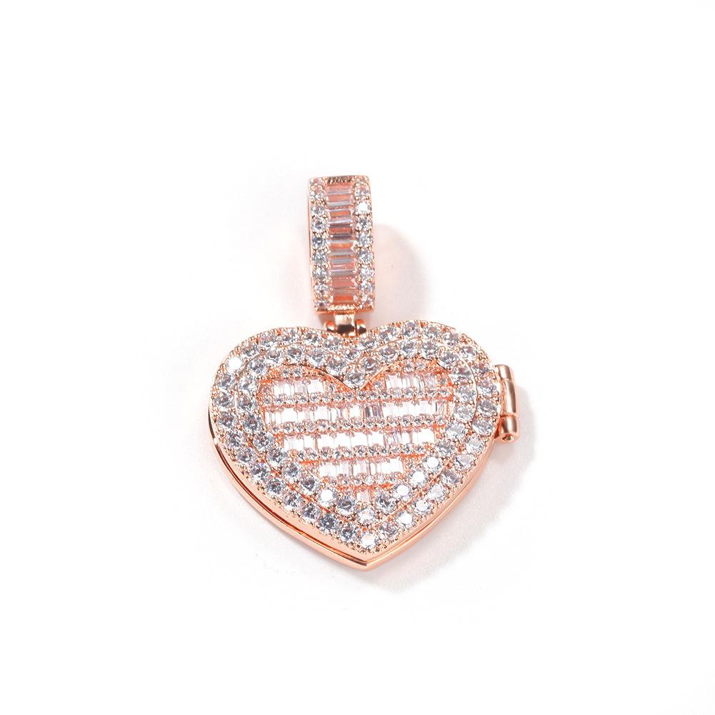 Hip Hop Fashion Trend Flip Love Photo Pendant Supply Photo Couple Pendant