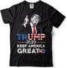 Donald Trump President Tshirt 2024 Elections Keep America Great Trump Shirts