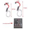 Aluminum Alloy D-Shaped Multifunctional Carabiner with 360° Rotating Hook for Outdoor Use