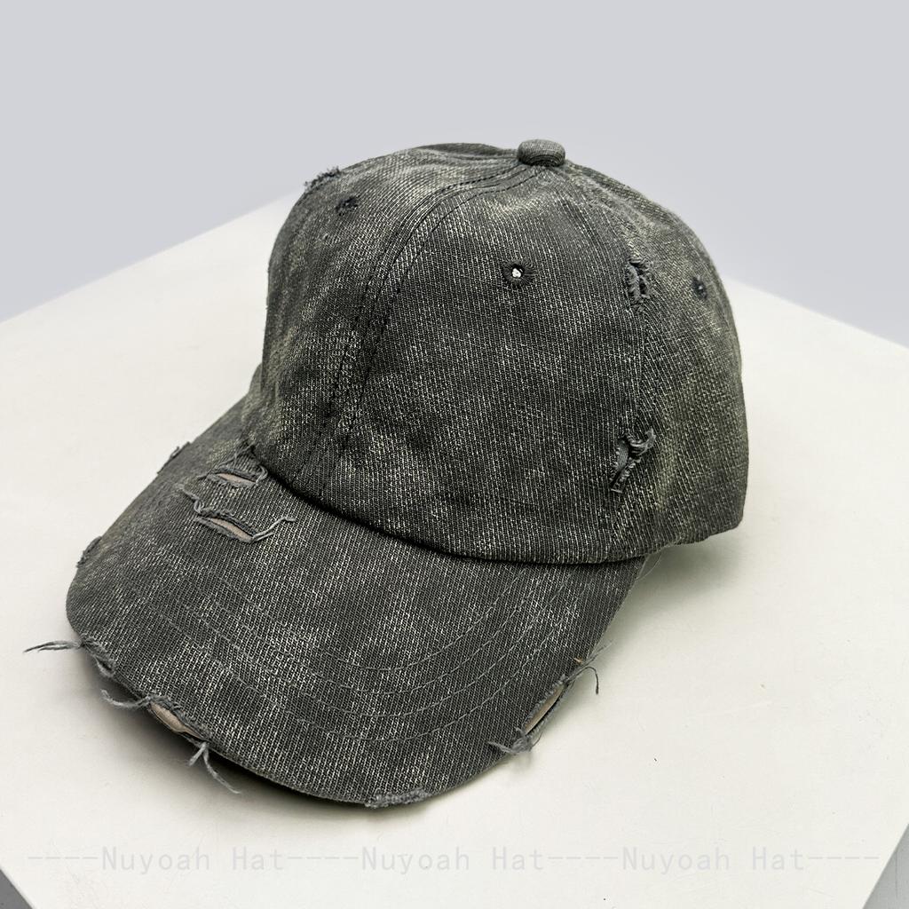 New Men Women Bandhnu Broken Style Solid Baseball Hats Sunshade Street Versatile Distress Peaked Caps Personal Fashion Outdoor