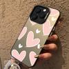 Luxury Love Heart Silver Phone Case For Samsung Galaxy S25 S24 Ultra  S23 S22 FE S21 S20 Ultra Plus FE A25 A35 A55 5G Cover