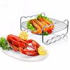 Baking Tray Skewers Air Fryer Stainless Steel Holder BBQ Rack Double Layer Grill Baking Tray Replacement Barbecue Kitchen Tools