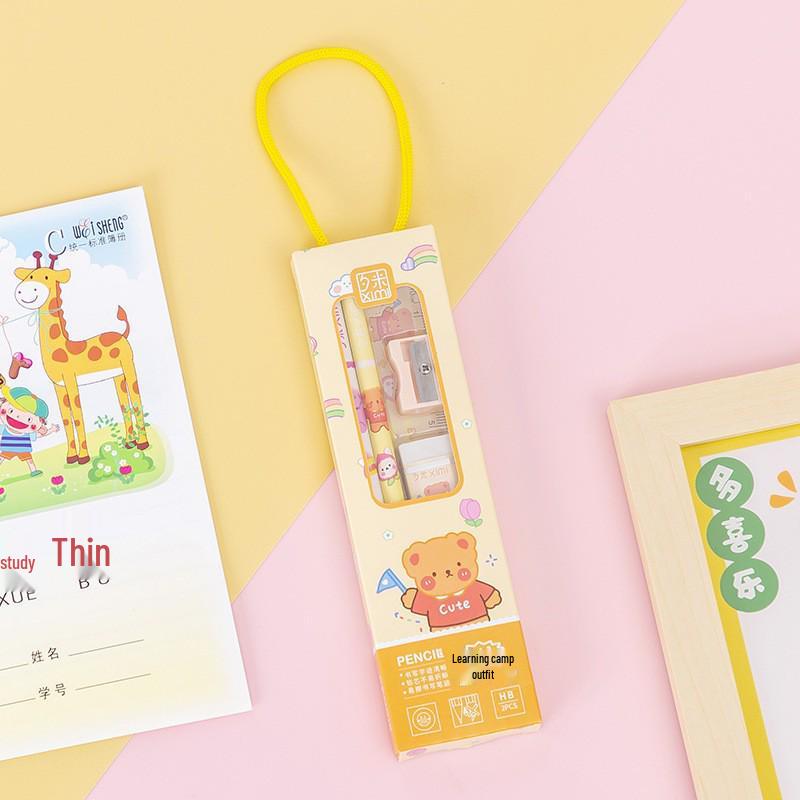 Children's Day Gift Capybara Stationery Set: 5-in-1 Study Supplies Box & Class Party Favors