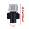 Adjustable Misting Grey Nozzle & Multi Type Connectors Locked Tee Anti Drip Coupling Garden Watering Irrigation Cooling Sprayer
