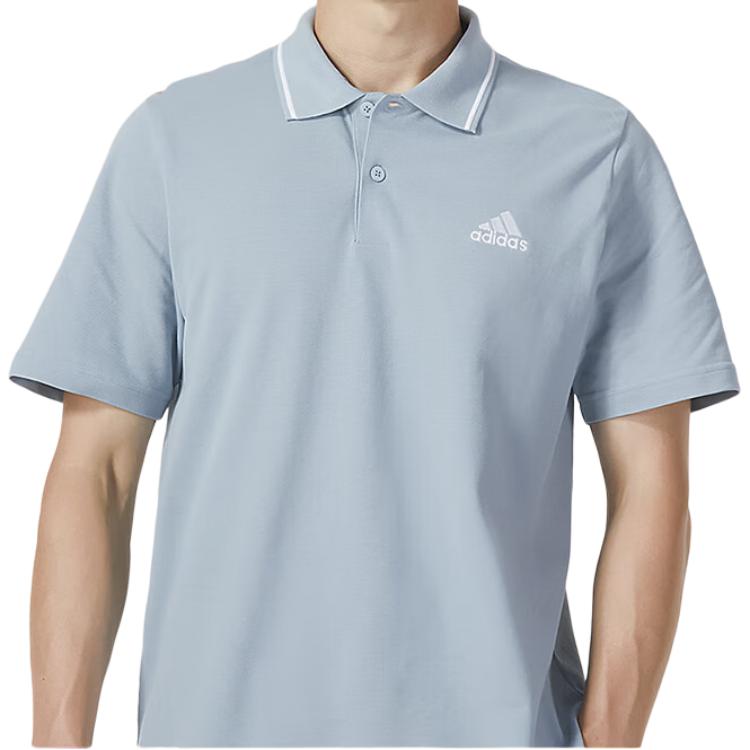 adidas Polo Shirt Men's Blue Gray IJ6108