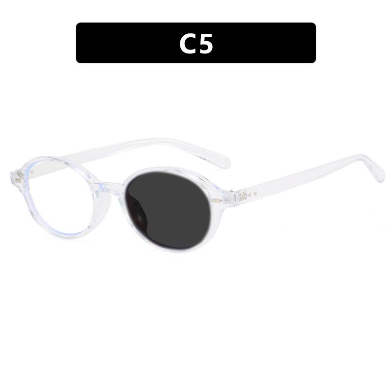 Korean Retro Women Reading Glasses Anti Blue Ray Circular Frame Simple Fashionable Prescription Eyewear