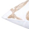 Pillowcase Linen Letters Leaf Embroidery Sofa Cushion Cover