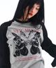 AMES-WORLDWIDE Angel Raglan Longsleeve Tee Gray