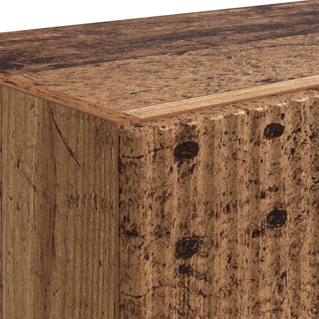 Wall Mounted TV Cabinet Set 2 pcs Reclaimed Wood Look 59.5 x 31 x 40 cm Engineered Wood