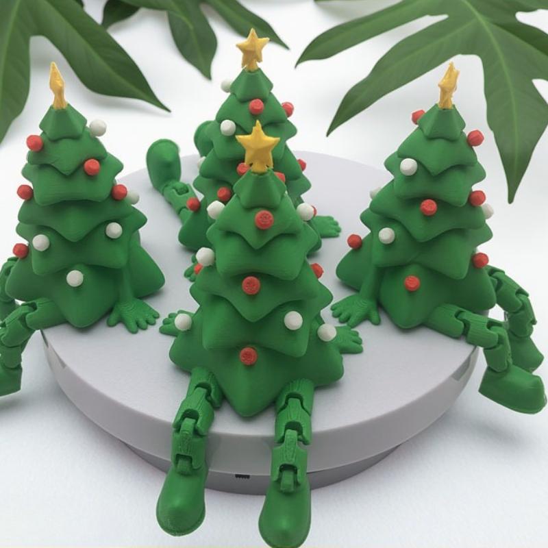 1pc [2D Flat], 3D-Printed Christmas Tree Ornaments for Holidays Like Christmas, New Year'S, Halloween, And Birthdays.