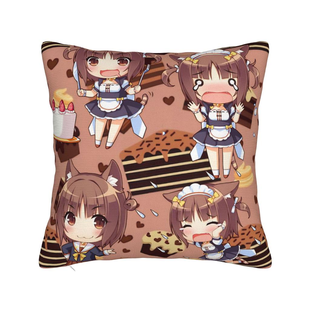Anime N-Nekopara Pillowcases Product Printing Cushion Cover Decorations  Pillow Case Cover Home Multi-Size