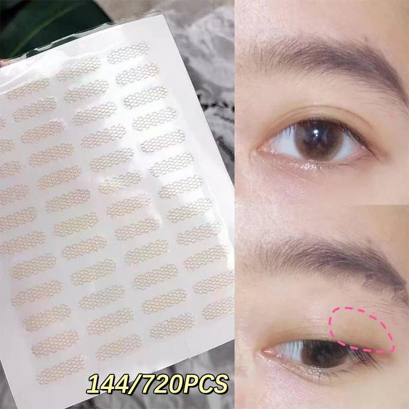 Natural Eye-lift Mesh-lace Transparent Invisible Self-adhesive Eyelid Tapes Stickers Women Invisible Double-fold Eyelid