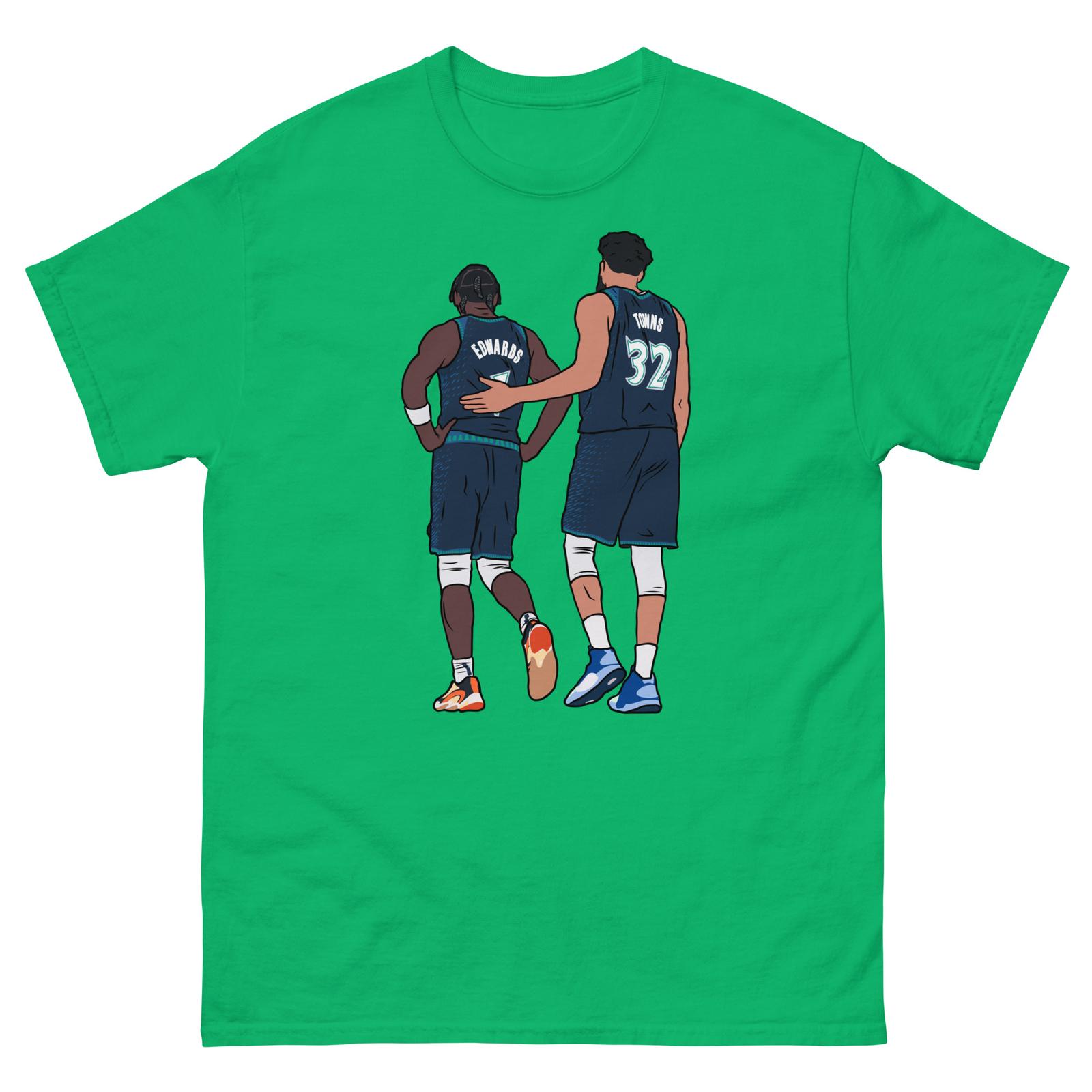 Anthony Edwards and KarlAnthony Towns T-shirt M