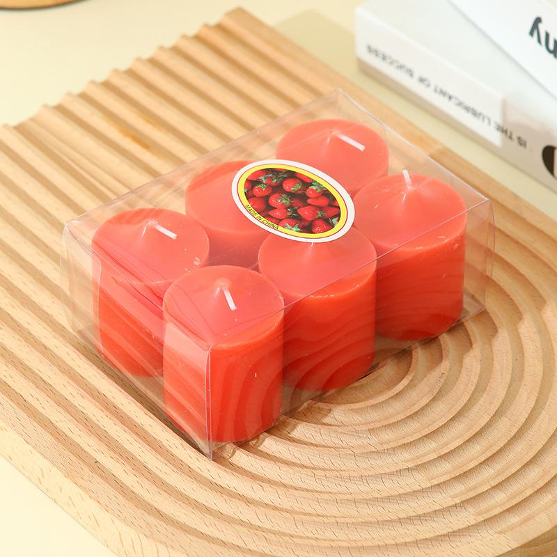 6 PVC Boxed Cup Wax Bar Ins Proposal Creative Picture Pose Candy Color Power Outage Emergency Candle