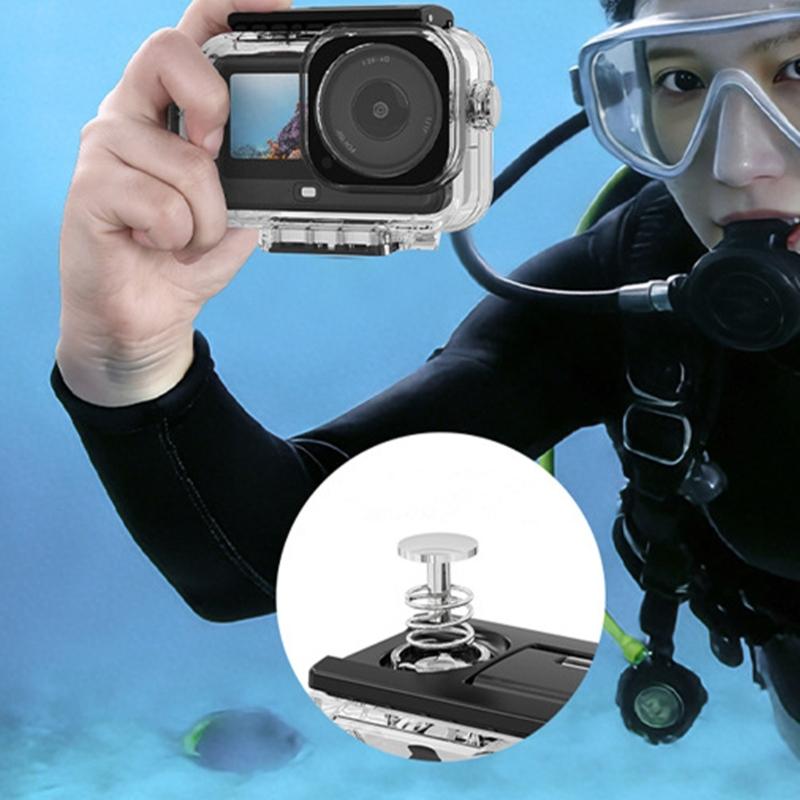 Professional 60m Waterproof Housing Case For Action 6 Camera Diving Case Shell With Magnetic Quick Release 1/4in Hole