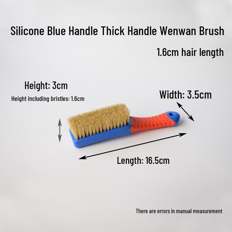 Wenwan Nano & Bristle Brush with Dual-Color Silicone Handle