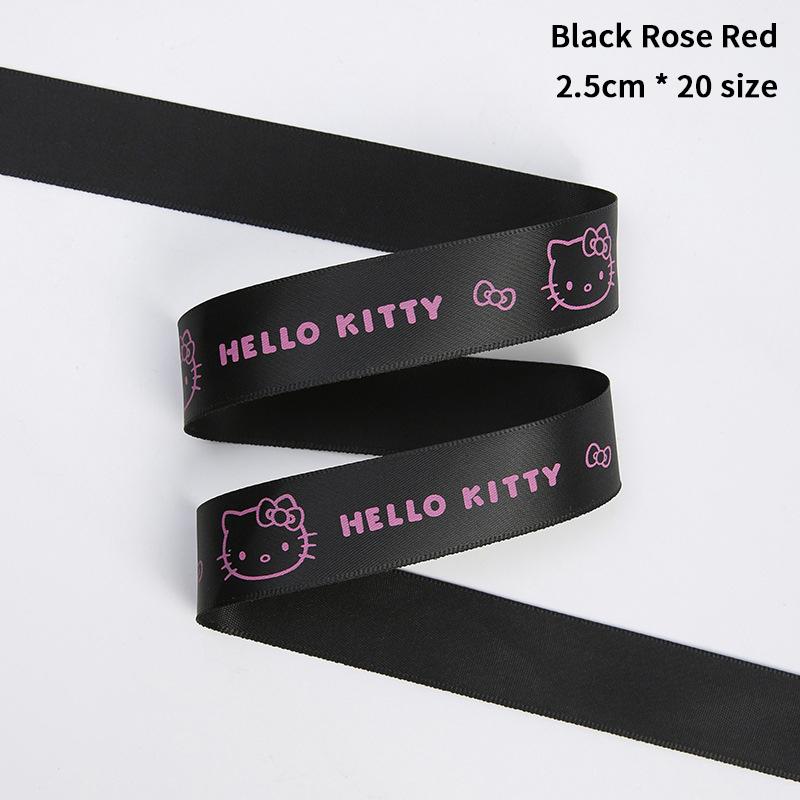 

Sanrio Hello Kitty Gift Packaging Decorative Ribbon Flower Bouquet Tie Handmade Cake Bread Strap Home Decoration