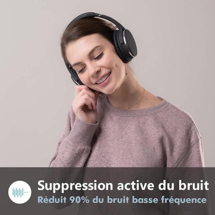 Casque Bluetooth - SRHYTHM - NC25 - Réduction De Bruit Active - 50H Autonomie - Charge Rapide