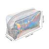 Cosmetic Bag Hand Makeup Pouch for Storage 1Pcs Silver Waterproof Organizer