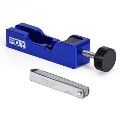 Strumento per la misurazione della distanza tra gli elettrodi delle candele di accensione, comprime gli elettrodi da 10 mm, 12 mm, 14 mm e 16 mm, kit di potenza turbo elevata con calibro a 32 lame da 0,04 a 0,88 mm