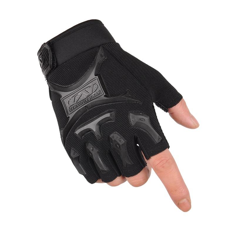 1 Paio di Guanti Tattici a Mezza Dita per Fitness Sport all'Aperto Ciclismo Antiscivolo Guanti a Mezza Dita per Arrampicata su Montagna.