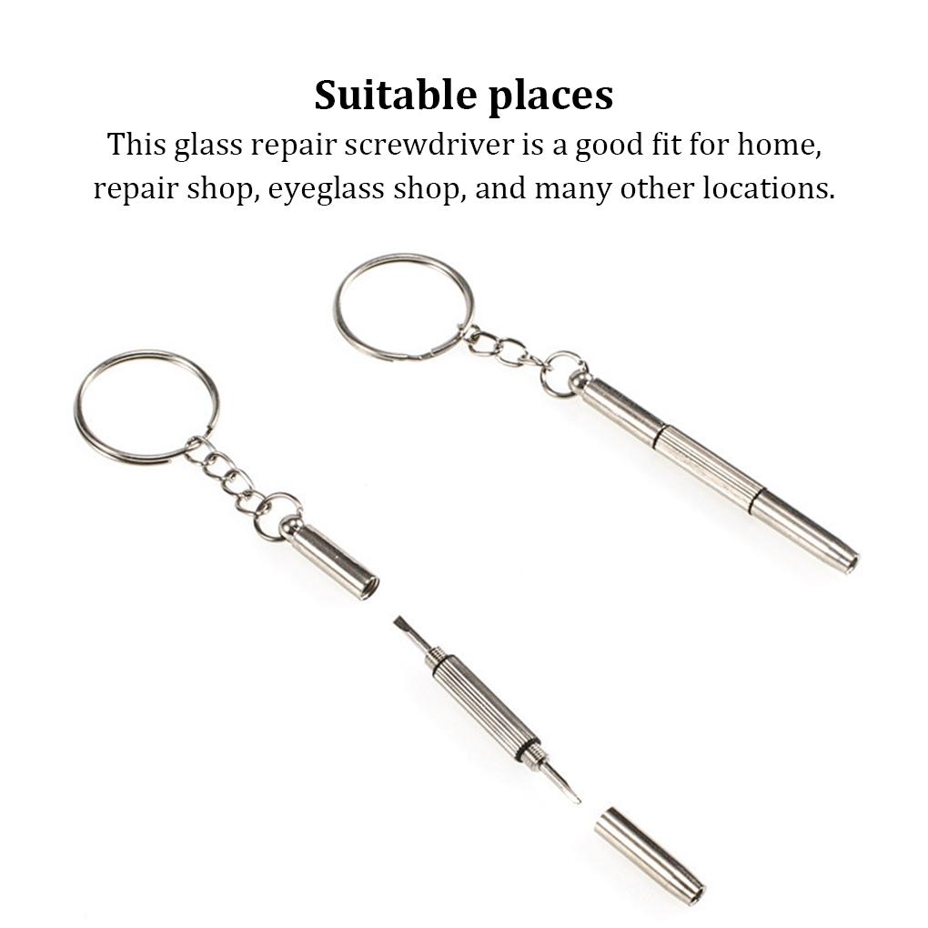 Mini Eyeglasses Repair Tool Sunglass Clock Eyewear Portable Screwdriver DIY Crafting Maintenance Multifunctional Handtool