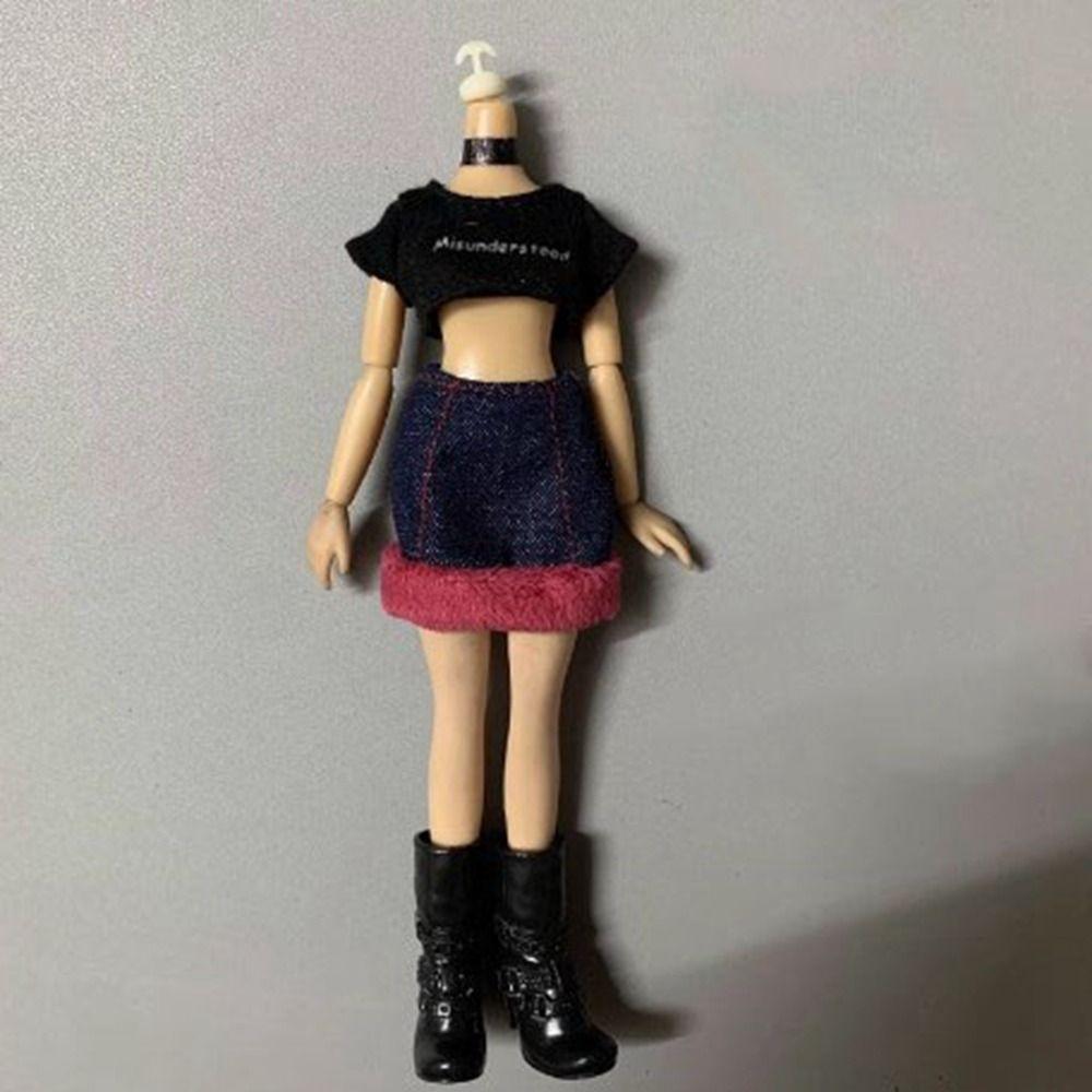 Kids Toys Doll Outfit Skirt Fashion T-shirt Pants Doll Dresses Clothes for 1/6 BJD 27~28cm Doll