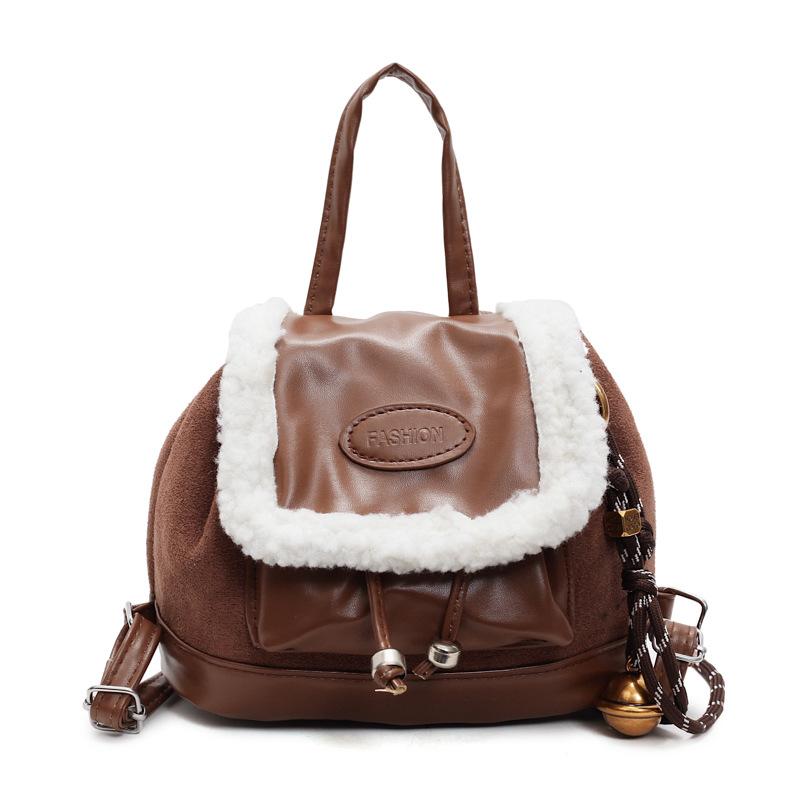 Niche Design Women's Backpack Autumn and Winter New Retro Fashionable Small Backpack Casual Commuting Travel Backpack