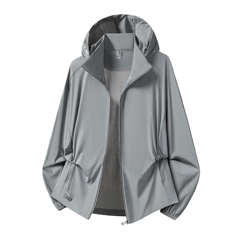 UPF10 + New Sunscreen Clothing for Men and Women Loose and Quick-drying Ice Silk Jacket Outdoor UV Protection Light Skin Clothing for Women