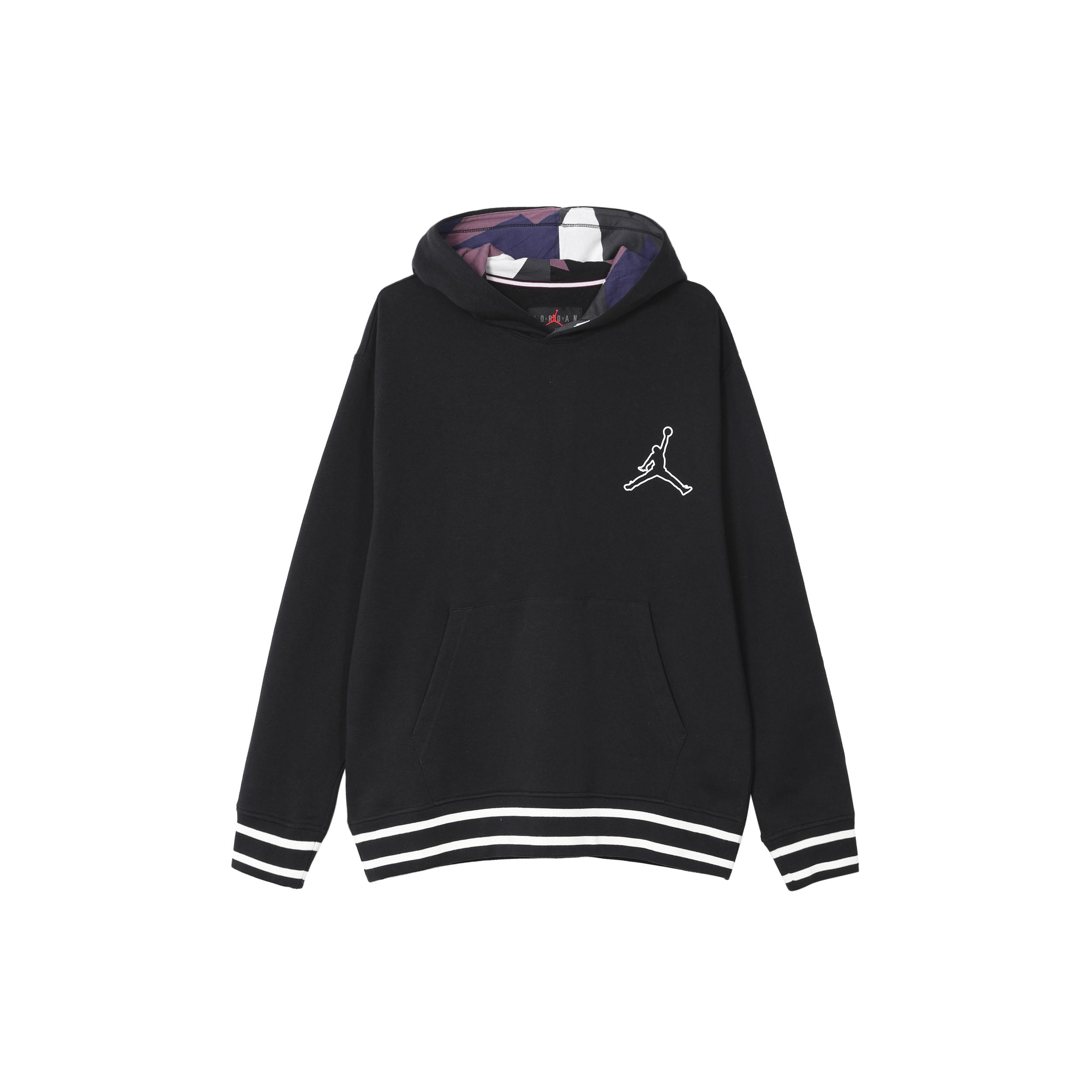 Air Jordan Flight MVP Fleece Pullover Hoodie Black Men s FD7403-010 L