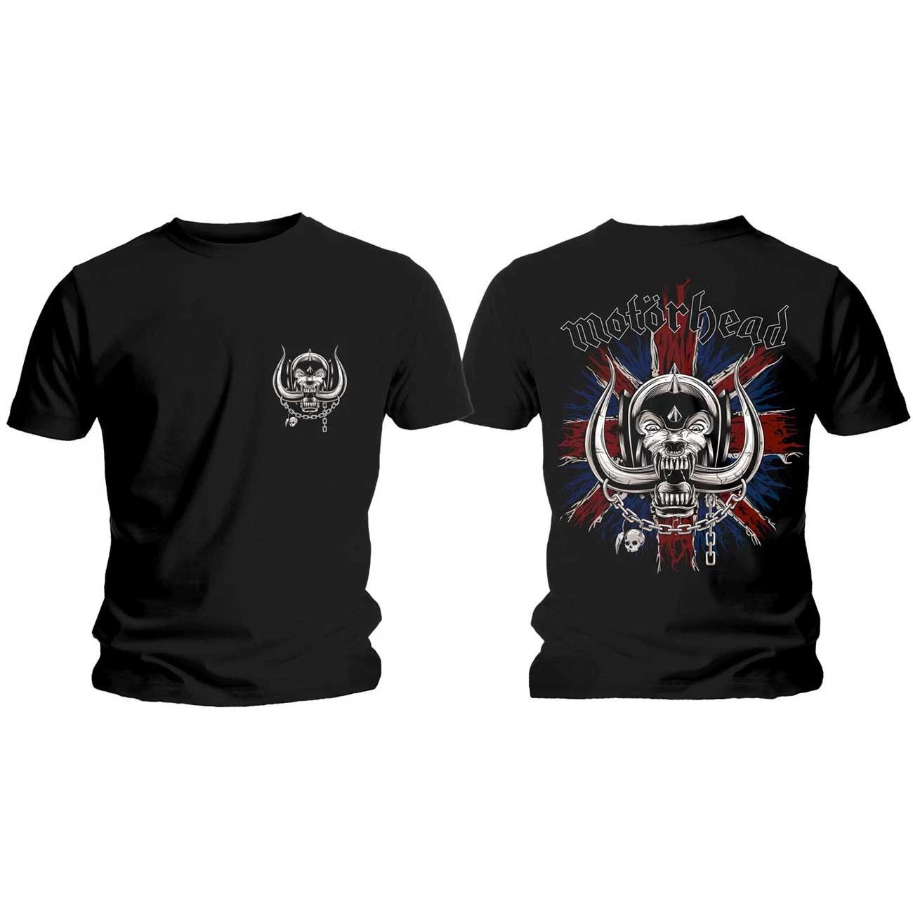 Футболка Motorhead: Британская Боевая Свинья и Логотип (Назад Печать) ОФИЦИАЛЬНАЯ НОВОСТЬ S