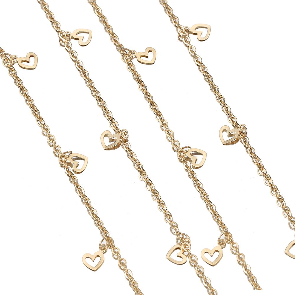 2Meters 1Meter Hollow Out Moon Star Charms Copper Chain Star Chains for Jewelry Making DIY Necklace Bracelet Wholesale Supplies