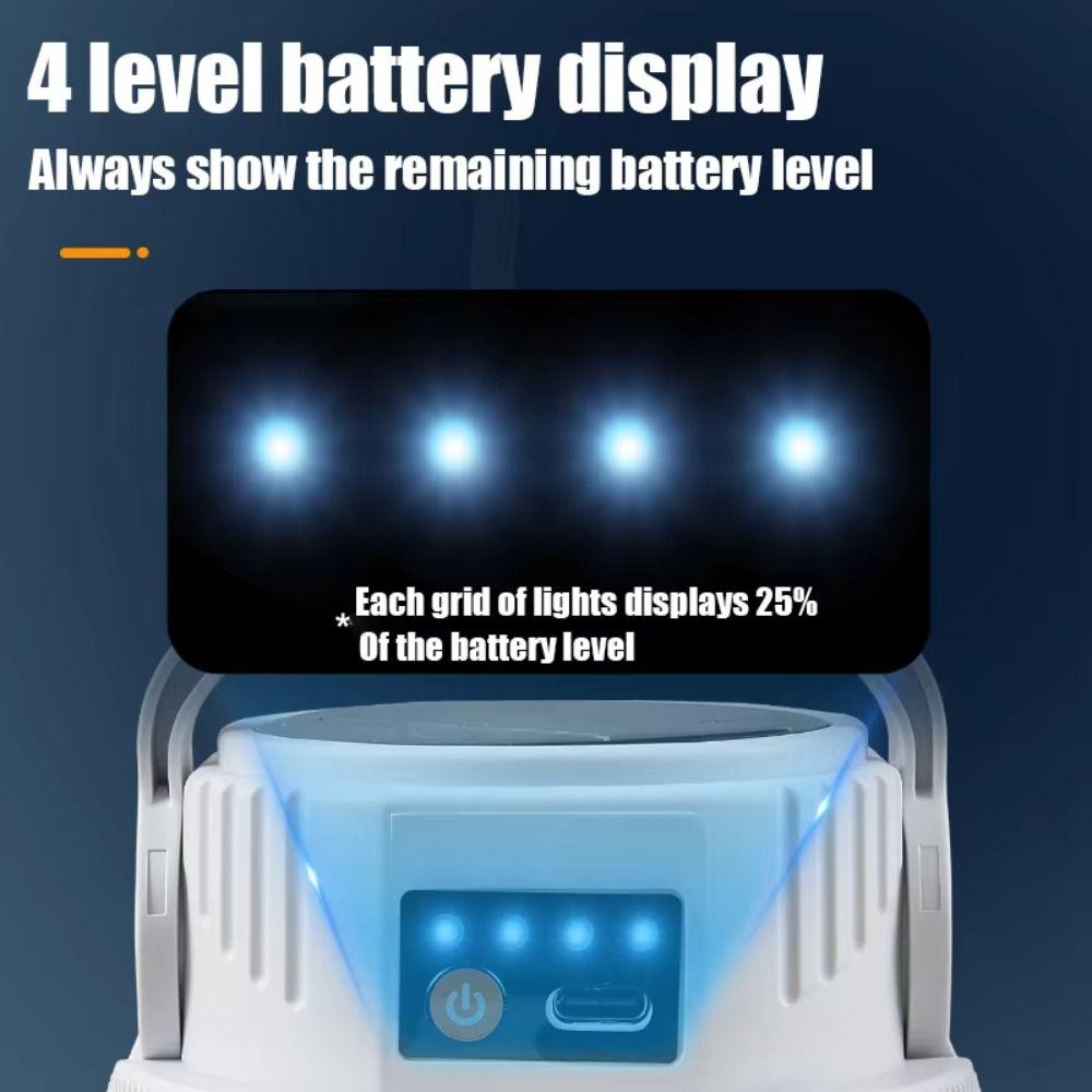 Waterproof LED Solar Camping Light LED Light Rechargeable Light Solar Camping Lights Emergency Use