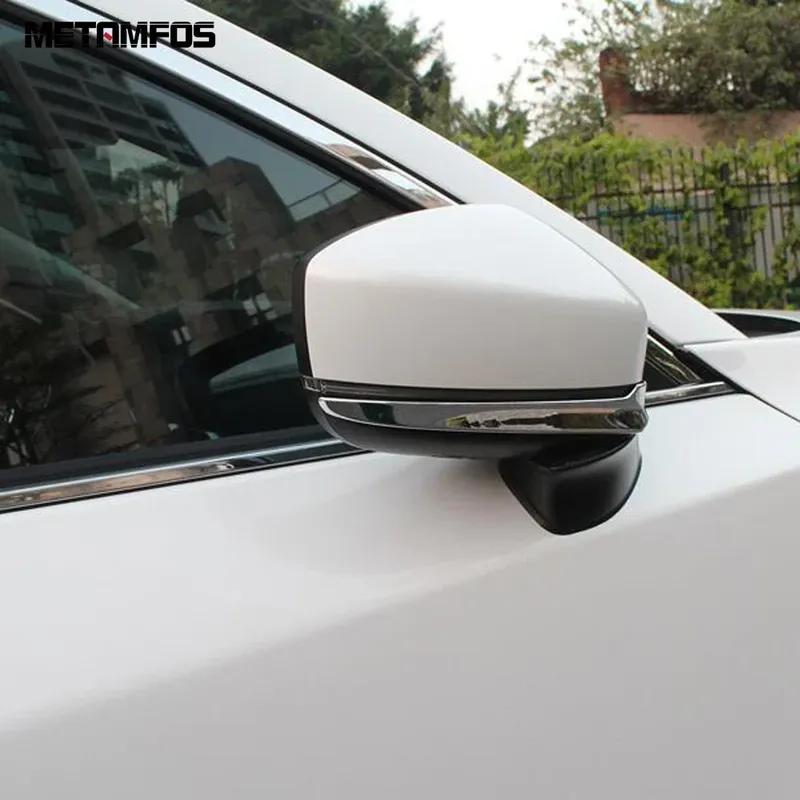 Rear View Side Door Mirror Strip Molding Trim Sticker For Mazda CX-3 CX3 2014- 2024 Chrome Accessories Car Styling