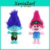 Trolls Band Together Plush Toy Adorable Cartoon Character 30cm Height Blue Hair Boy And Pink Hair Girl Perfect For Kids Ages 7-14