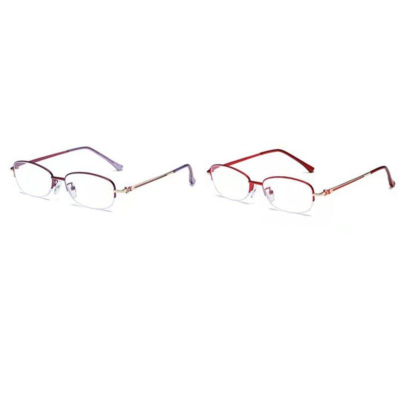 Men Reading Glasses Anti Blue Presbyopia Glasses Half Frame Farsightedness Business Óculos Anti Blue Light Glasses