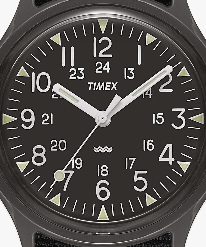 Taimaegseu Mk1 All-Black Military Grosgrain Tool Watch 36Mm