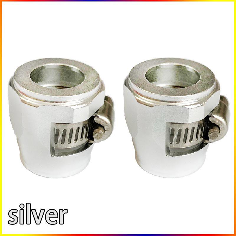 2PCS Automotive Hose Clamp Aluminum Alloy Clamp AN4 AN6AN8AN10AN12 Radiator Modification Fuel Pipe Buckle Hose Connector